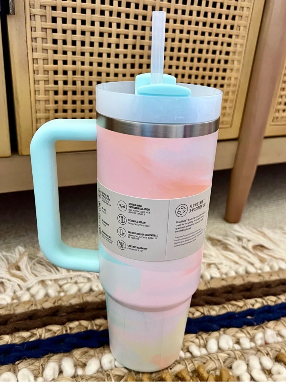 NEW Stanley Warm Serene Brushstrokes 30 oz Quencher Tumbler - Picture 4 of 6